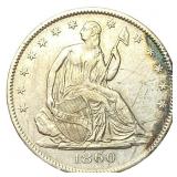 1860-O Seated Liberty Half Dollar