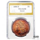 1896-O Morgan Silver Dollar PGA AU58 Monster