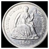 1862 Silver Half Dime CLOSELY UNCIRCULATED