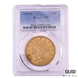 1899-S $20 Gold Double Eagle PCGS G4