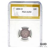 1894-O Barber Dime PGA AU50