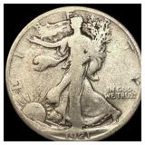 1921-D Silver Walking Liberty Half Dollar NICELY C