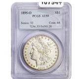 1895-O Morgan Silver Dollar PCGS AU55