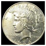 1934-S Silver Peace Dollar CLOSELY  UNCIRCULATED