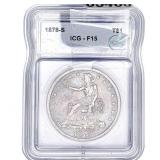 1878-S Silver Trade Dollar PCGS F15