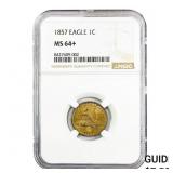 1857 Flying Eagle Cent NGC MS64+
