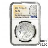 2021 Morgan Silver Dollar NGC MS70