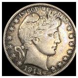 1915 Barber Silver Half Dollar LIGHTLY  CIRCULATE