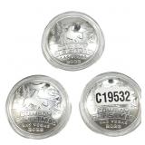 [3 Coins] 2023 Silver Cowboy Christmas Coins 1oz