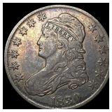 1830 Capped Bust Half Dollar LIGHTLY CIRCULATED