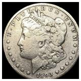 1893 Silver Morgan Dollar NEARLY UNCIRCULATED