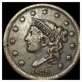 1838 Coronet Head Large Cent NEARLY UNCIRCULATED