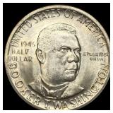 1946 Silver Half Dollar Booker T. Washington UNCIR