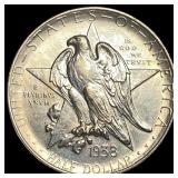1938 Silver Half Dollar Texas Centennial UNCIRCULA