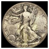 1923-S Silver Walking Liberty Half Dollar LIGHTLY