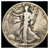 1921 Silver Walking Liberty Half Dollar LIGHTLY CI
