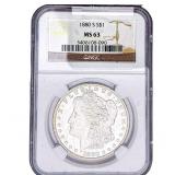 1880-S Morgan Silver Dollar NGC MS63