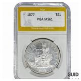 1887 Silver Trade Dollar PGA MS61