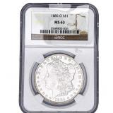 1885-O Morgan Silver Dollar NGC MS63