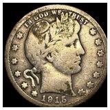 1915-D Silver Barber Quarter LIGHTLY CIRCULATED