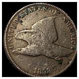 1858 Copper-Nickel Flying Eagle Cent HIGH  GRADE