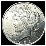 1923 Silver Peace Dollar CHOICE BU