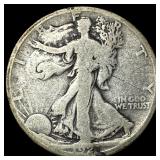 1921-D Silver Walking Liberty Half Dollar NICELY C
