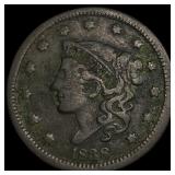 1838 Coronet Head Large Cent LIGHTLY CIRCULATED