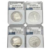 [4 Coins] 1986-1995 Various Proof Coins PCI PR70 D