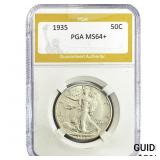 1935 Walking Liberty Half Dollar PGA MS64+