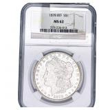 1878 8TF Morgan Silver Dollar NGC MS62