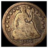 1852 Silver Seated Liberty Half Dime NICELY  CIRC