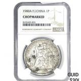 1900 French Indo-China Silver 1 Trade Piastre NGC
