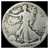 1916 Walking Liberty Half Dollar NICELY CIRCULATED