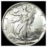 1943-S Silver Walking Liberty Half Dollar GEM BU