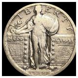1929-D Silver Standing Liberty Quarter NEARLY UNCI