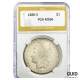 1880-S Morgan Silver Dollar PGA MS66