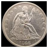 1846-O Seated Liberty Half Dollar NEARLY  UNCIRCU