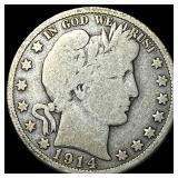 1914 Barber Half Dollar NICELY CIRCULATED