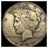 1934 Peace Silver Dollar NEARLY UNCIRCULATED