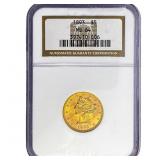 1893 $5 Gold Half Eagle NGC MS64