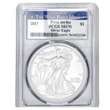 2017 Silver Eagle PCGS MS70 First Strike