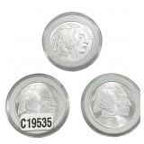 [3 Coins] Silver Buffalo 1oz Coin