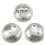 [3 Coins] 2023 Silver Cowboy Christmas Coins 1oz