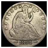 1854 Silver Half Dollar (Arrows) NICELY CIRCULATED