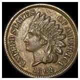 1862 Indian Head Cent NEARLY UNCIRCULATED