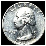 1936-S Silver Washington Quarter UNCIRCULATED