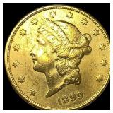 1899-S Gold $20 Liberty Head Double Eagle CLOSELY