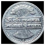 1922 Germany Weimar Republic Aluminum 50 Pfennig C