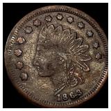 1863 Civil War Token JM Robinson LIGHTLY  CIRCULA